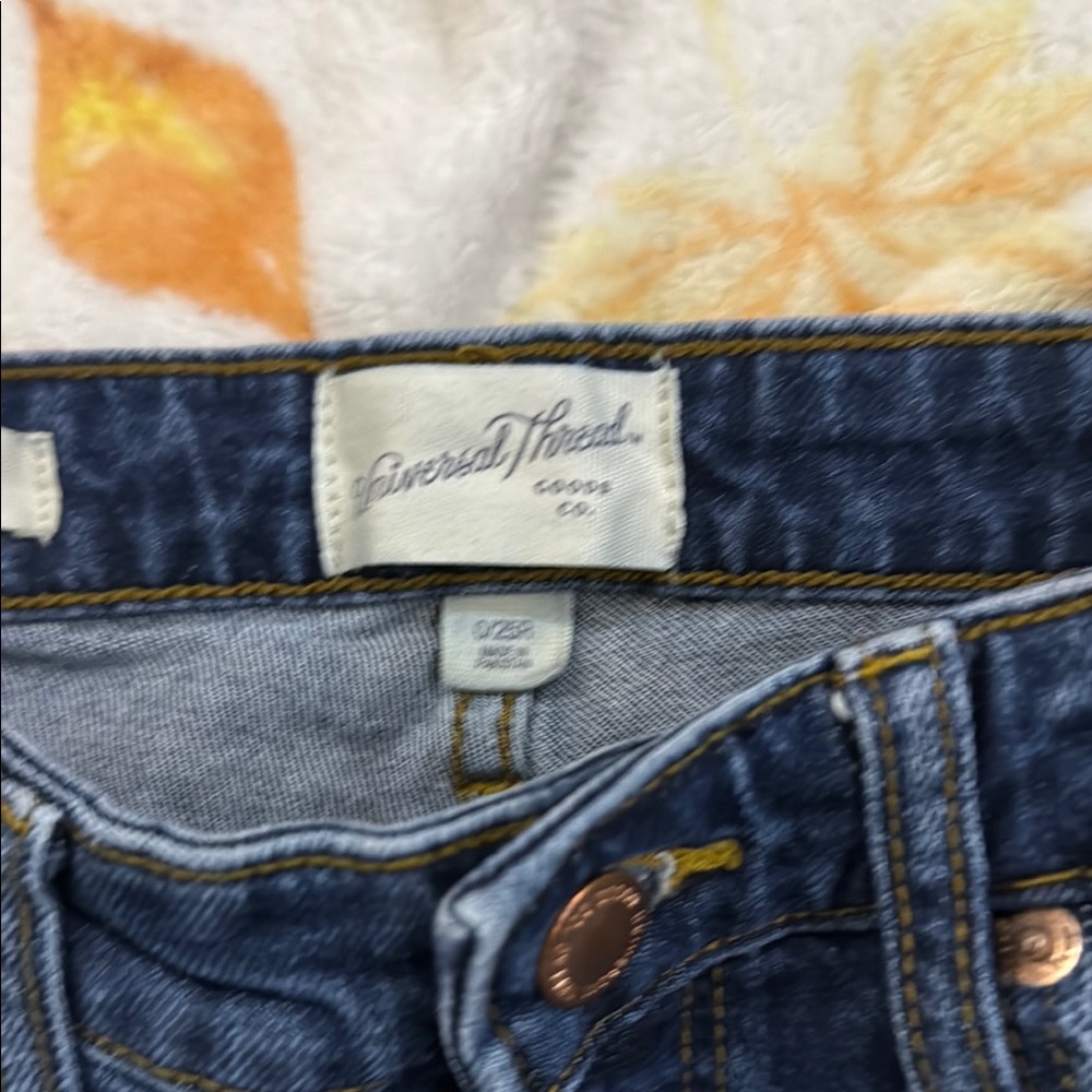 Universal Thread Blue Distressed Jeans - Picture 2 of 5